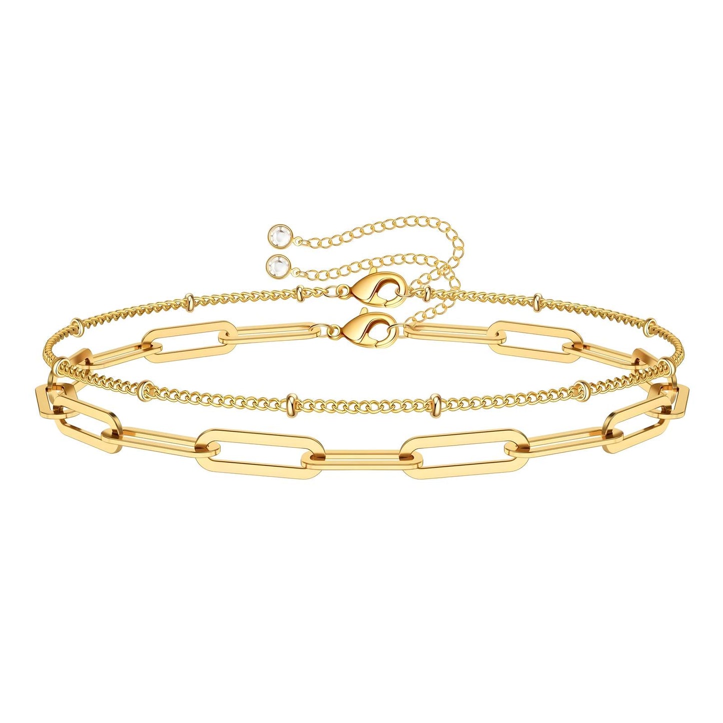 Lulu Double Gold Bracelet