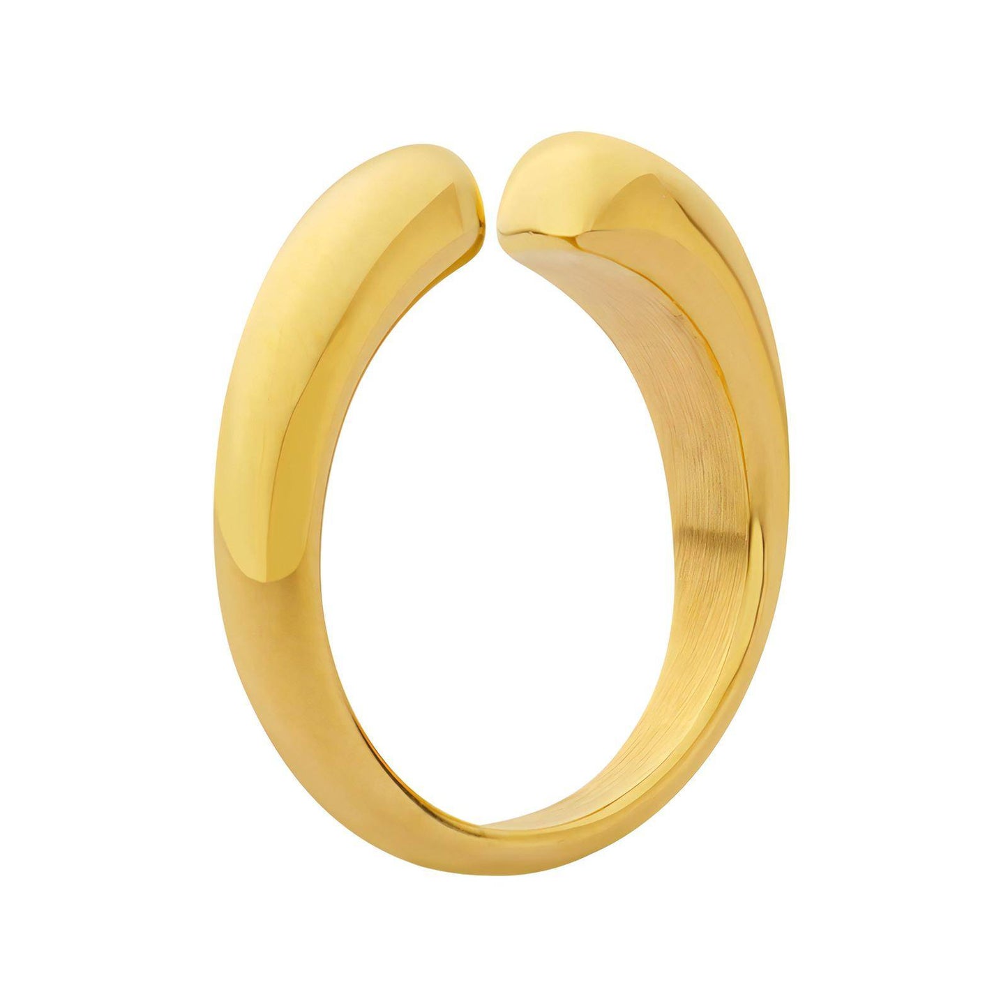 Olive Open Front Gold Ring