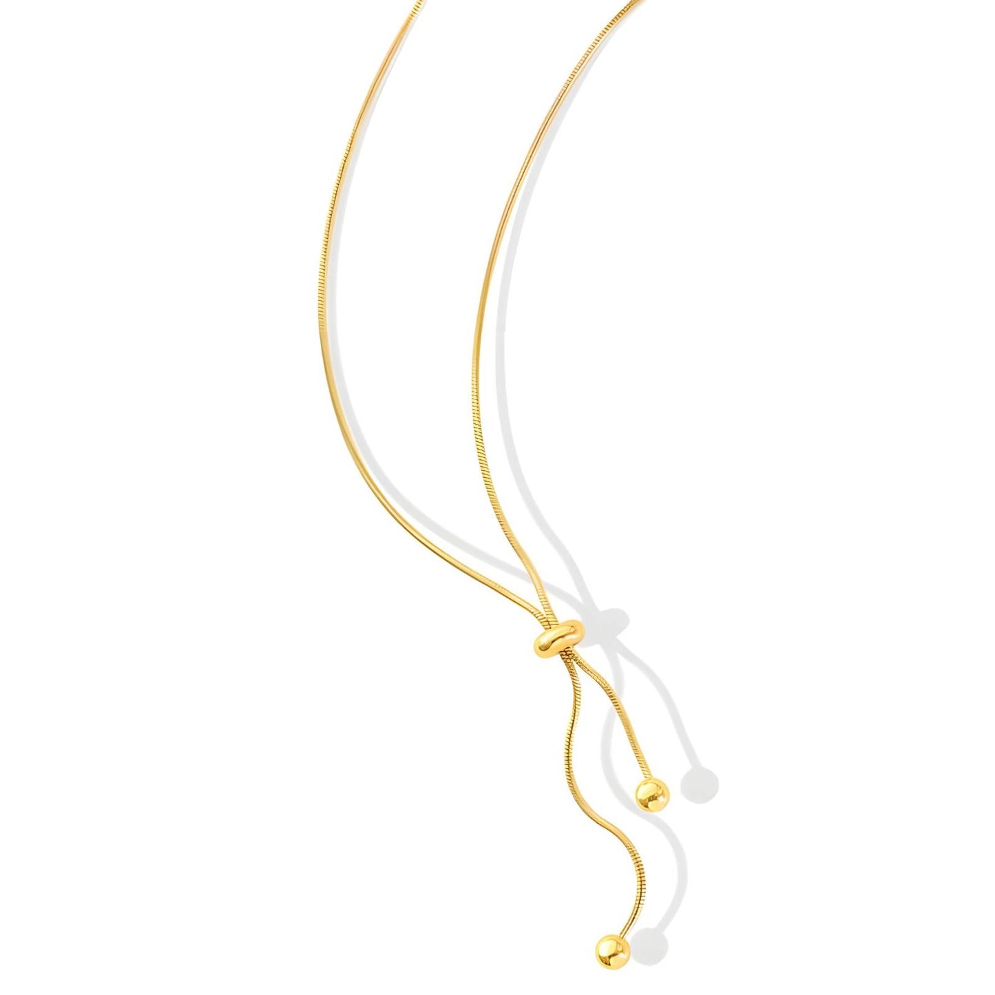 Freya Drawstring Gold Necklace