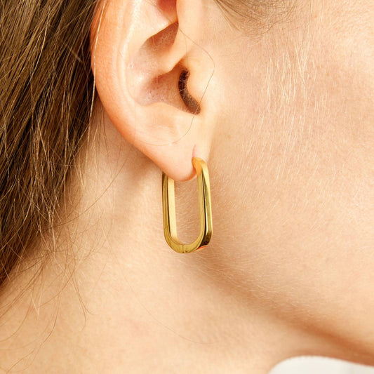 Terri Gold Hoop Earrings