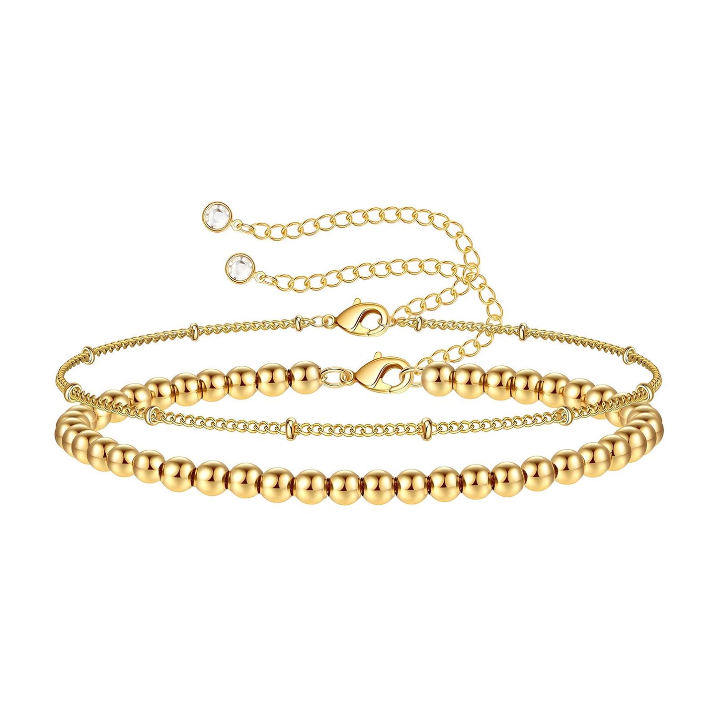 Sasha Pair of Gold Bracelets