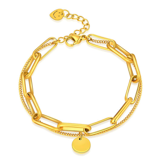 Jessie Link & Chain Gold Bracelet