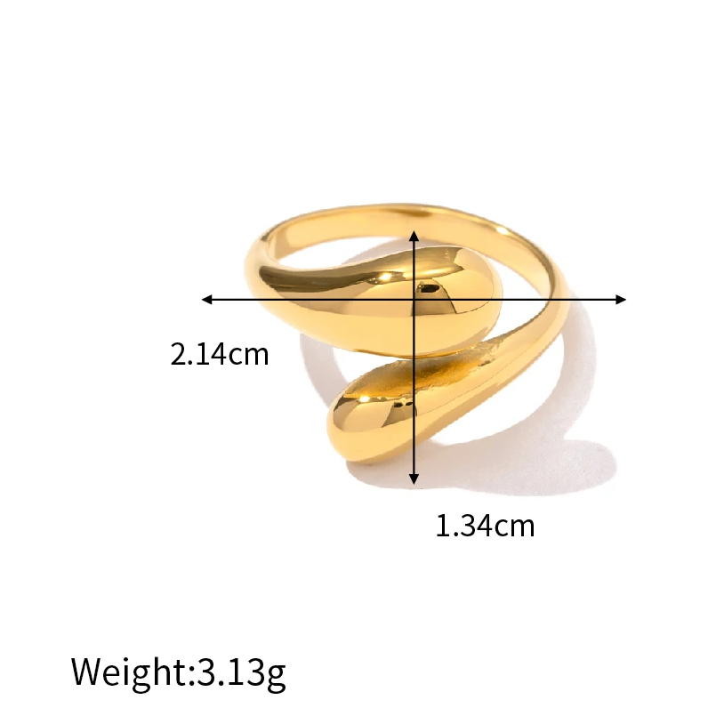 Sia Open Front Gold Ring