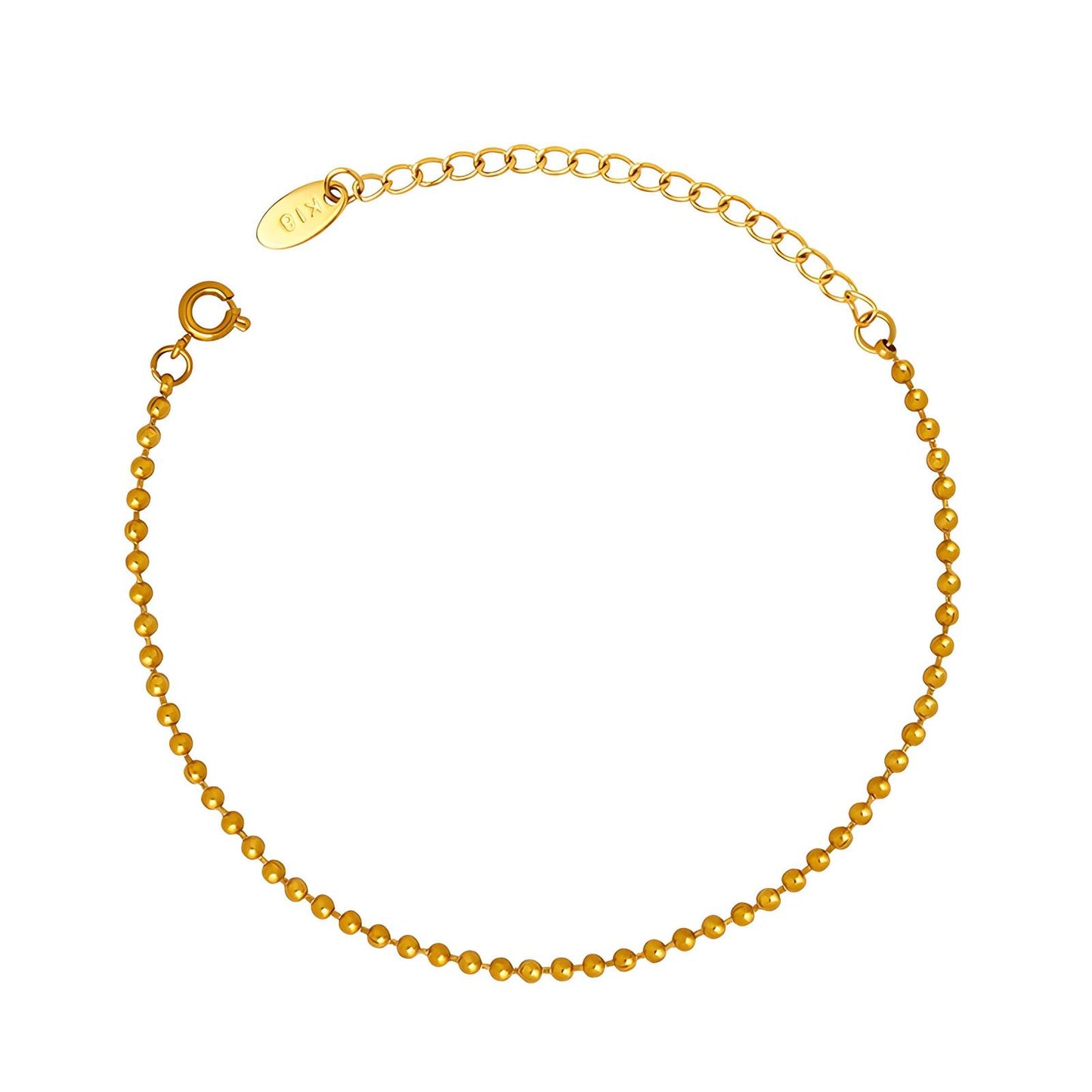 Ivy Fine Bead Gold Bracelet