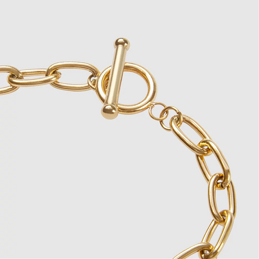 Dana Bold Fob Gold Bracelet