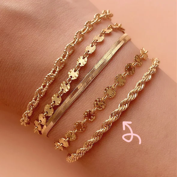 Rope Gold Bracelet