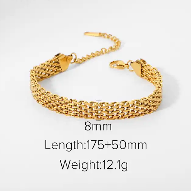 Dee Gold Mesh Bracelet