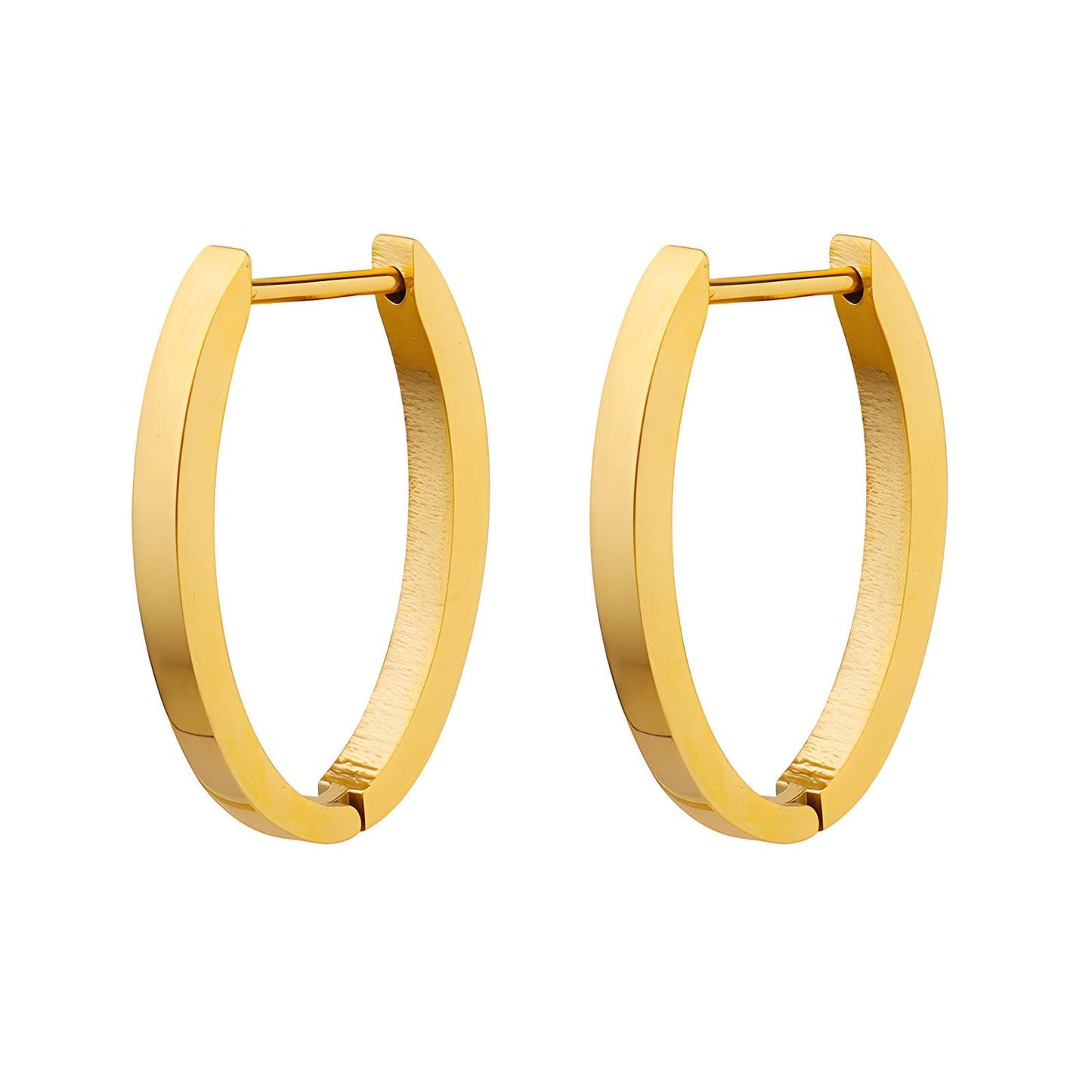 Sophia Oval Gold Earrings