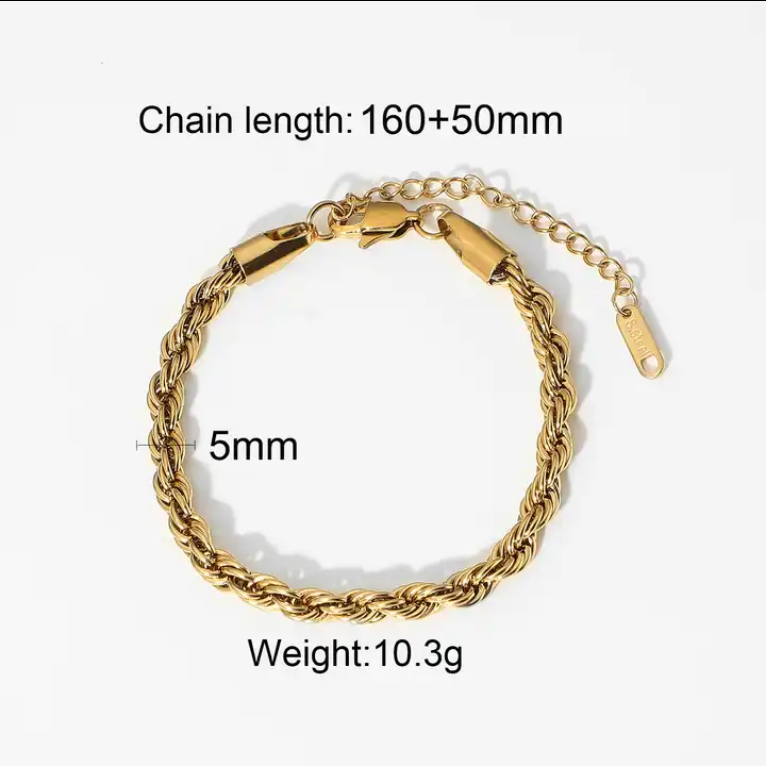 Rope Gold Bracelet